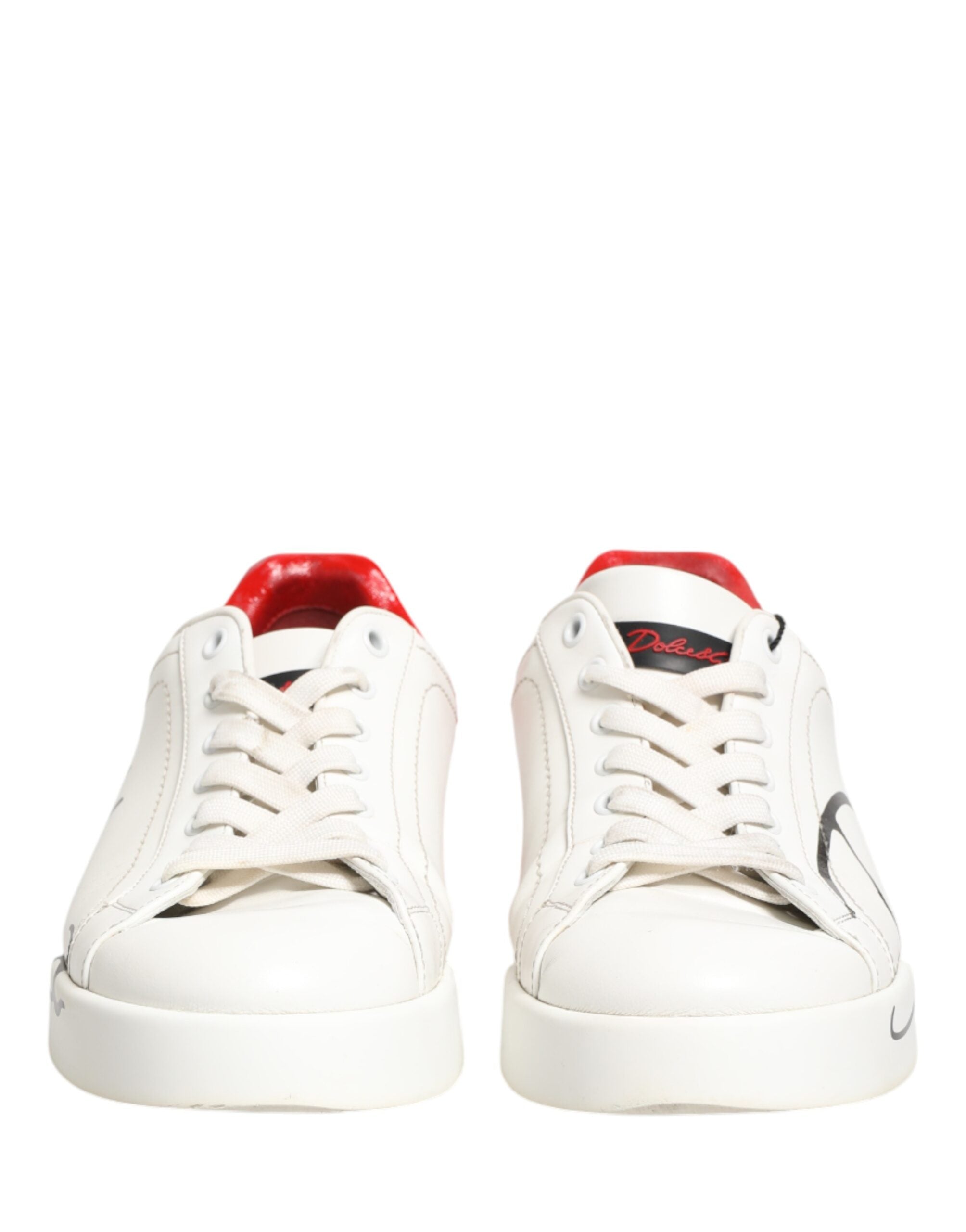 White Red Portofino Low Top Men Sneakers Shoes
