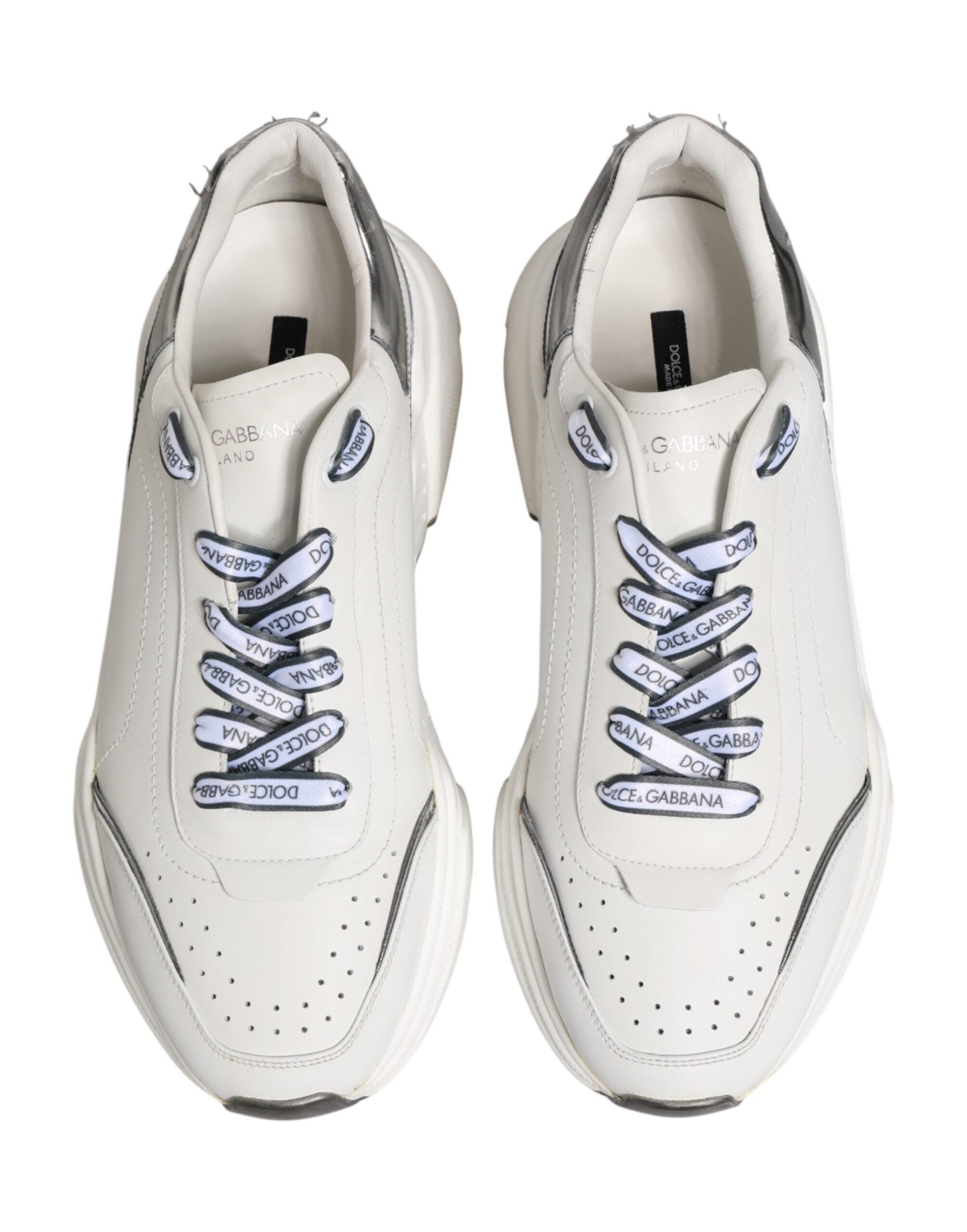 White Silver Daymaster Low Top Sneakers Shoes