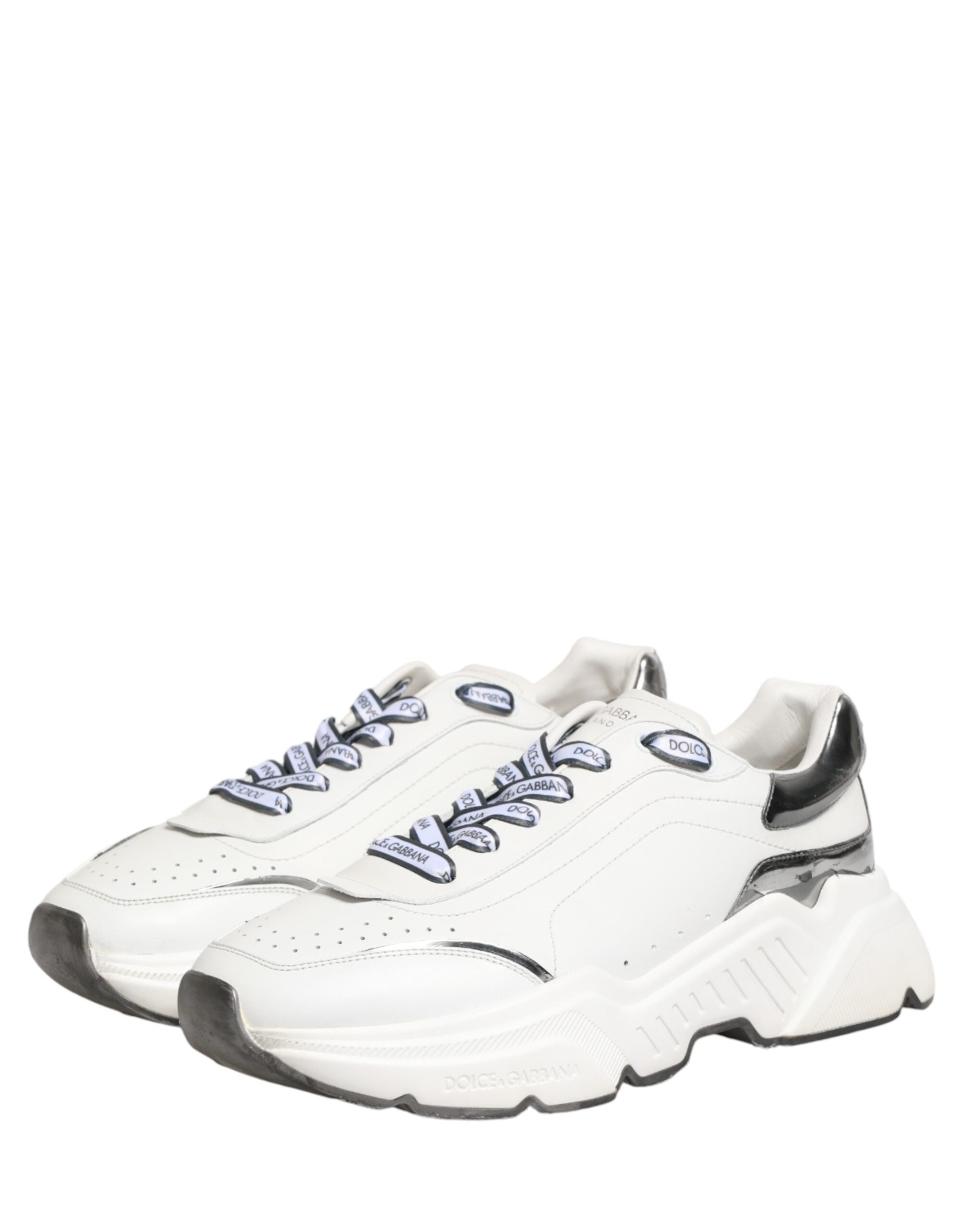 White Silver Daymaster Low Top Sneakers Shoes