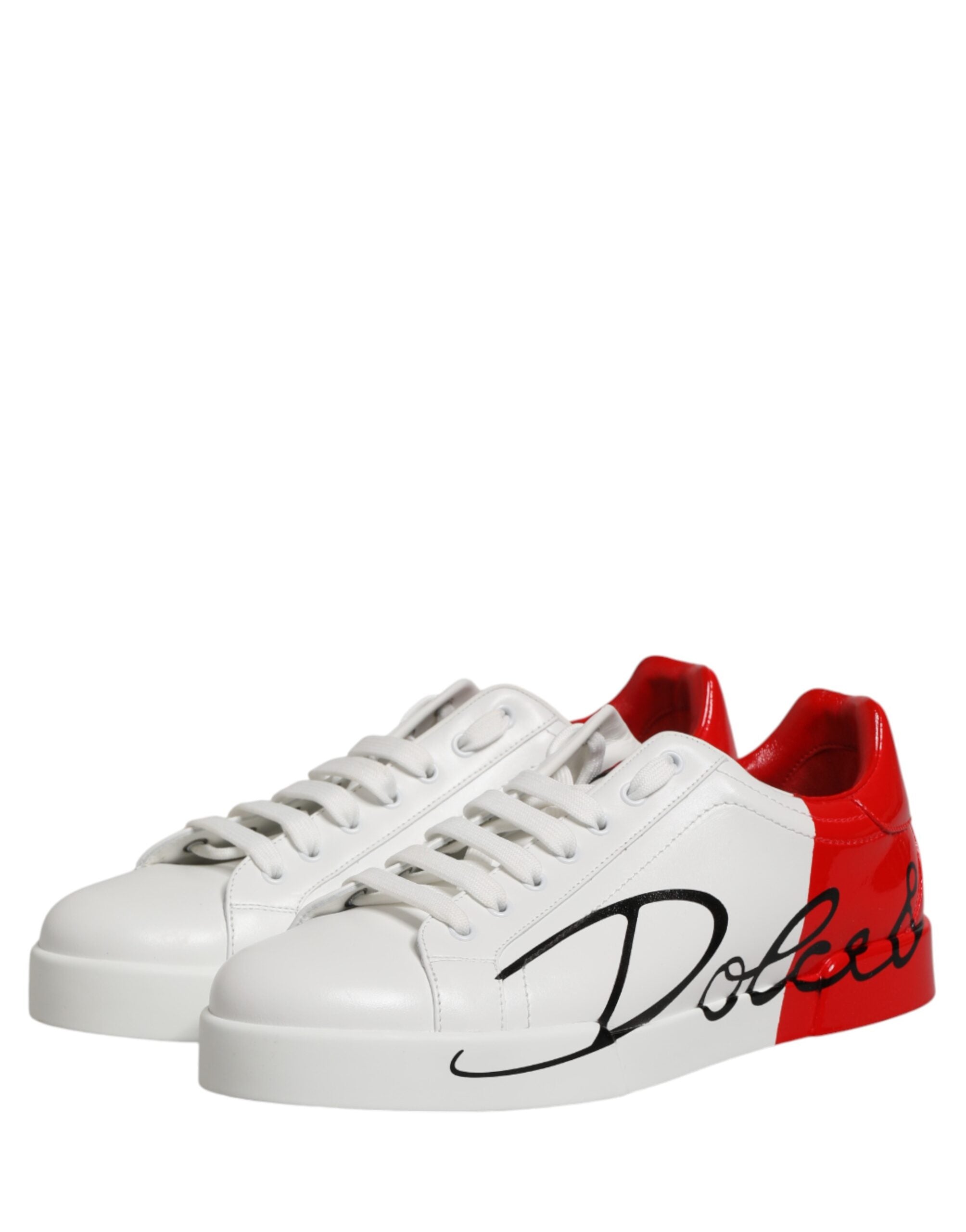 White Red Portofino Low Top Men Sneakers Shoes