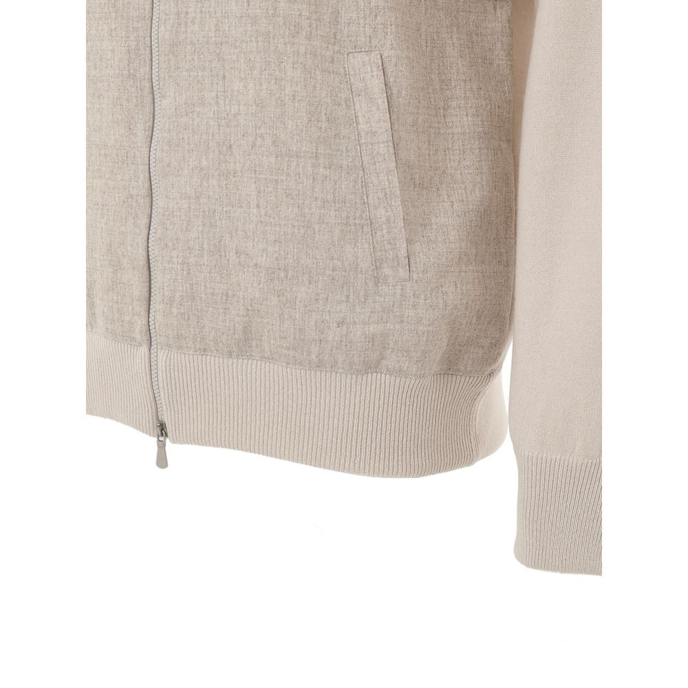 Beige Wool Jackets And Coat