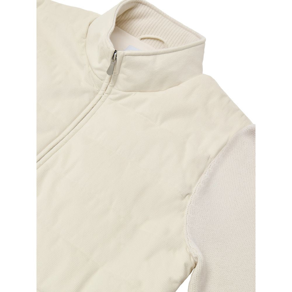 White Wool Full-Length Jacket