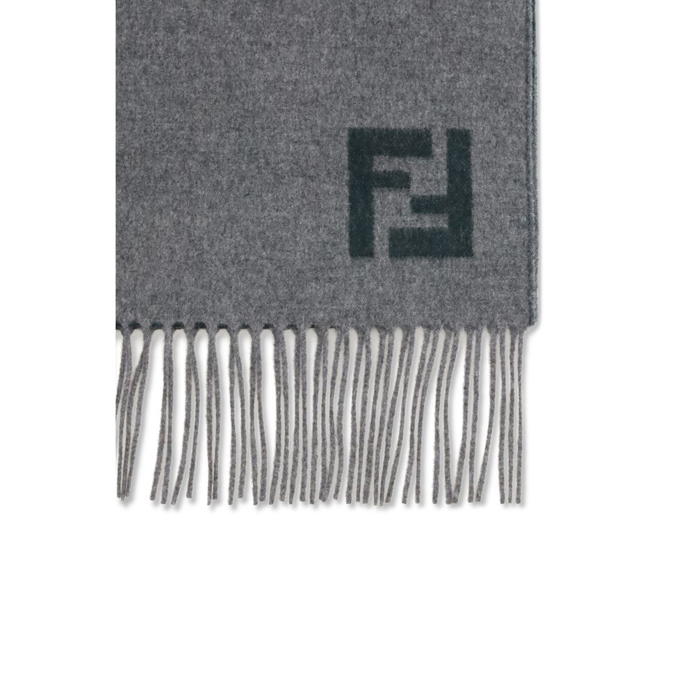 Gray Wool Scarf