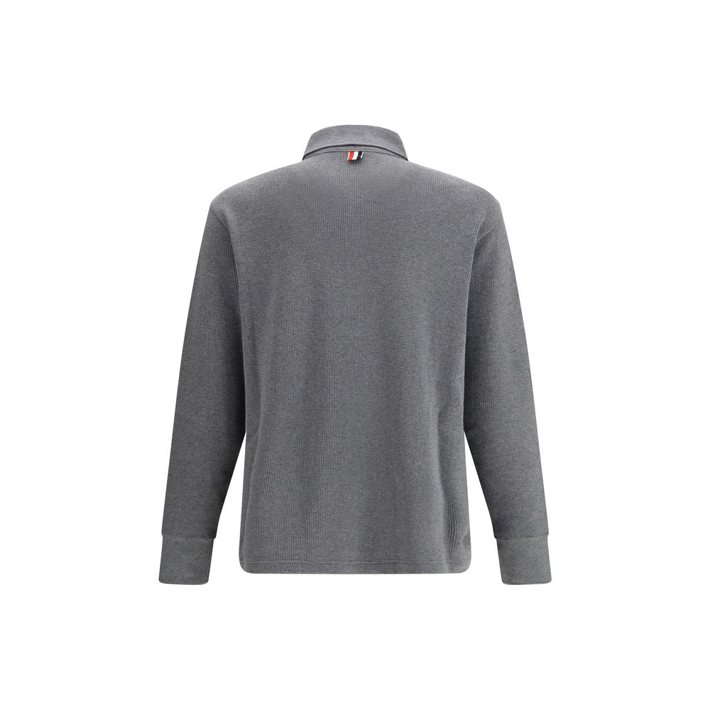 Gray Cotton Polo Shirt