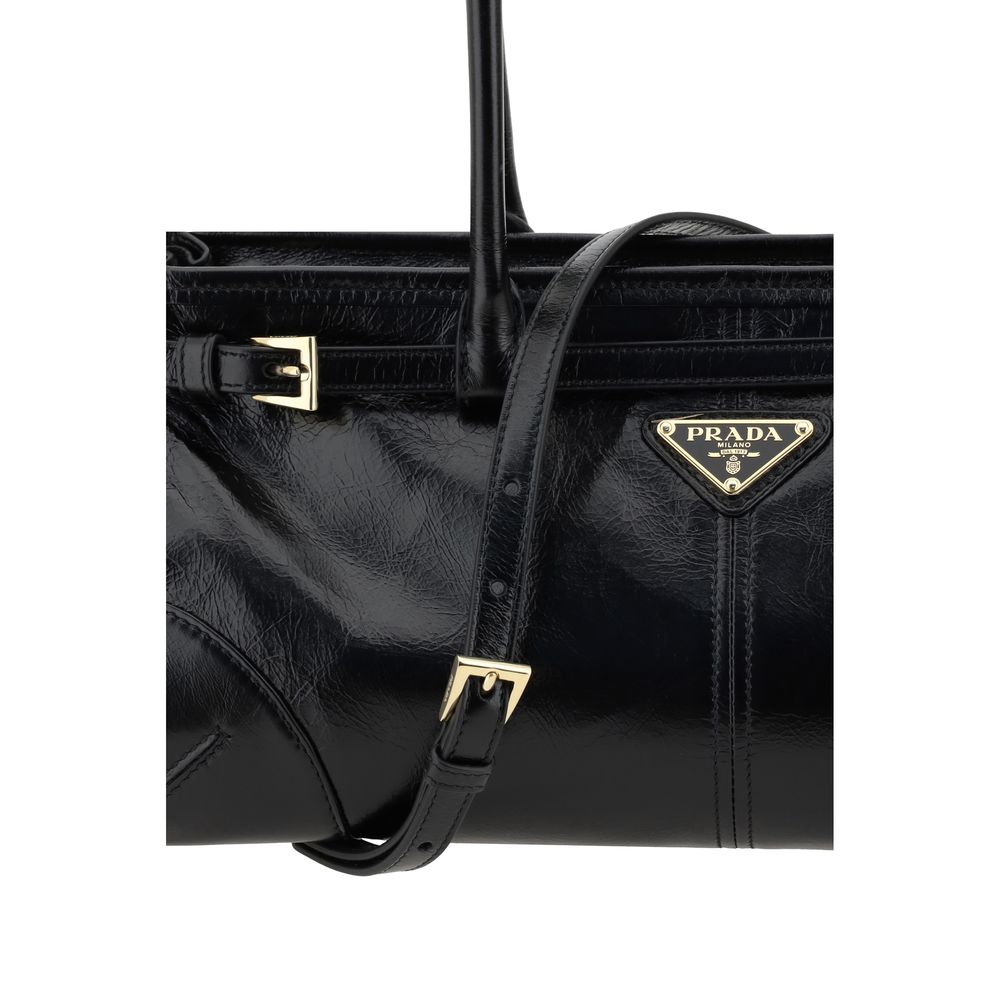 Black Calf Leather Bos Taurus Shoulder Bag