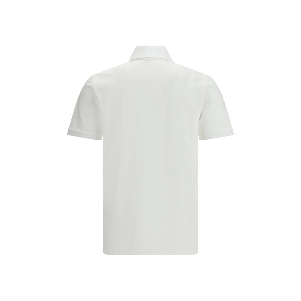 White Cotton Polo Shirt