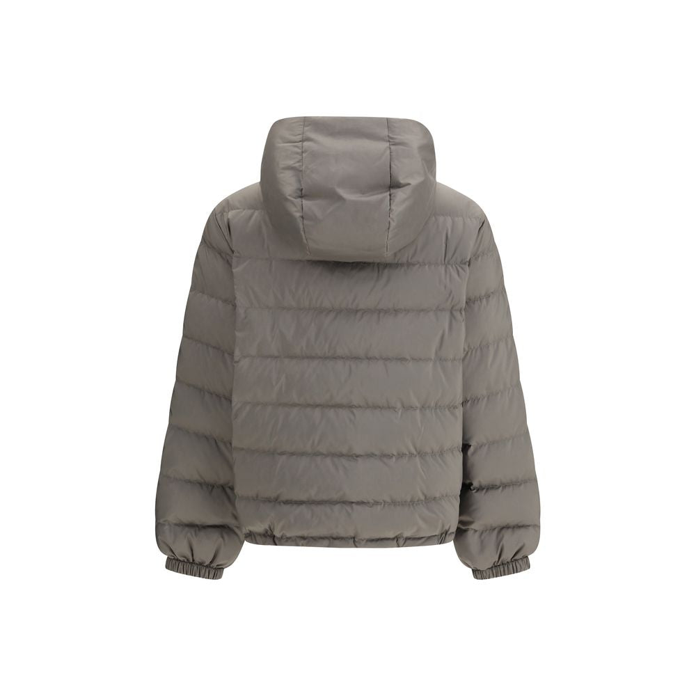 Gray Recycled Polyester Coat