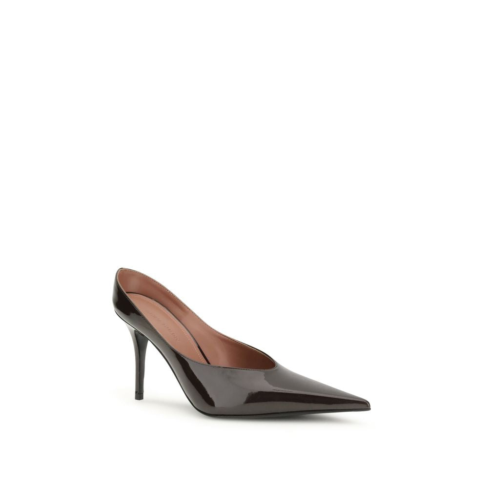 Brown Calf Leather Bos Taurus Platform Pumps