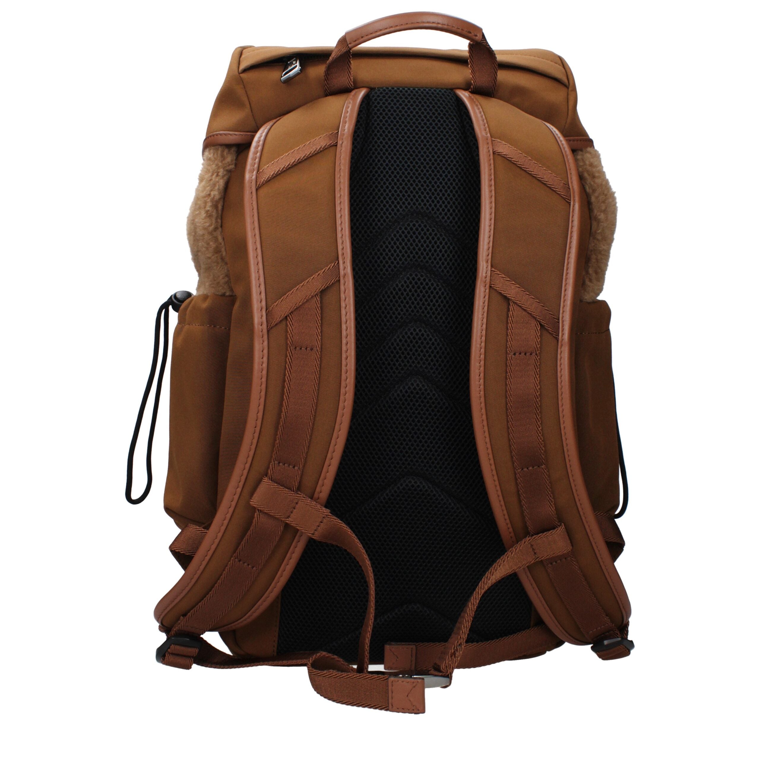 Brown Fabric Backpack