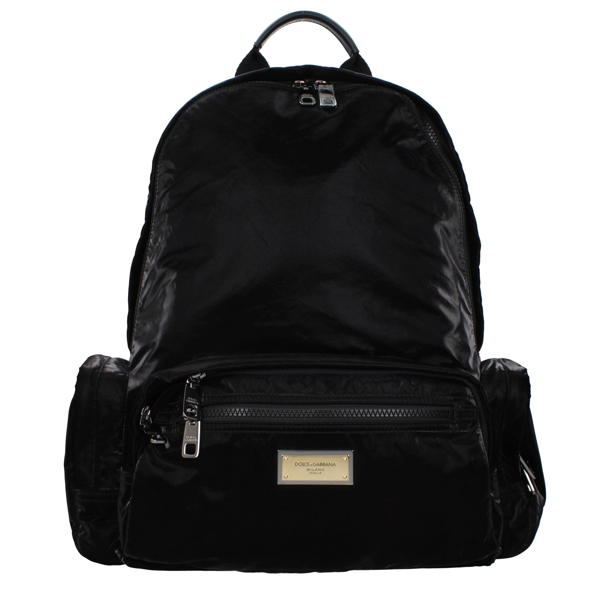 Black Nylon Backpack