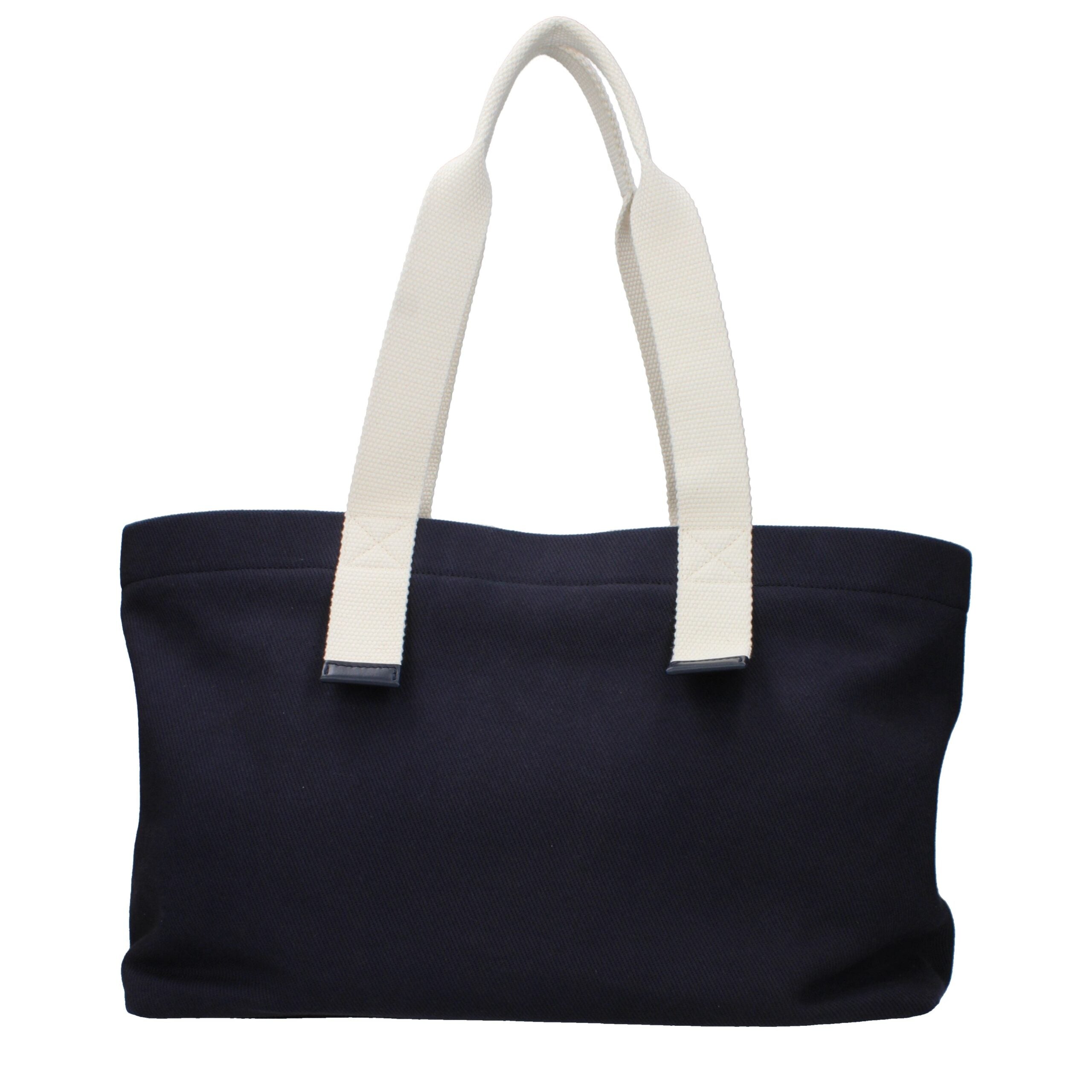Blue Fabric Shoulder Bag