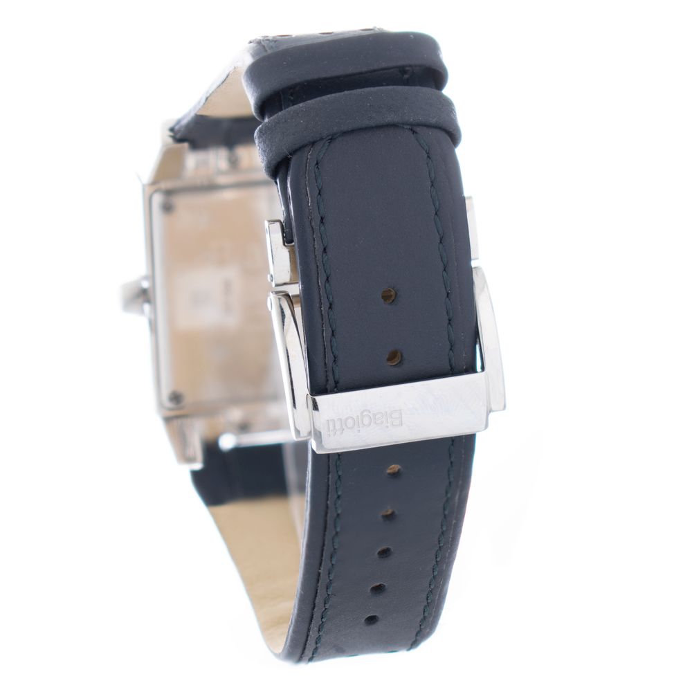 Black Leather Dress Watch