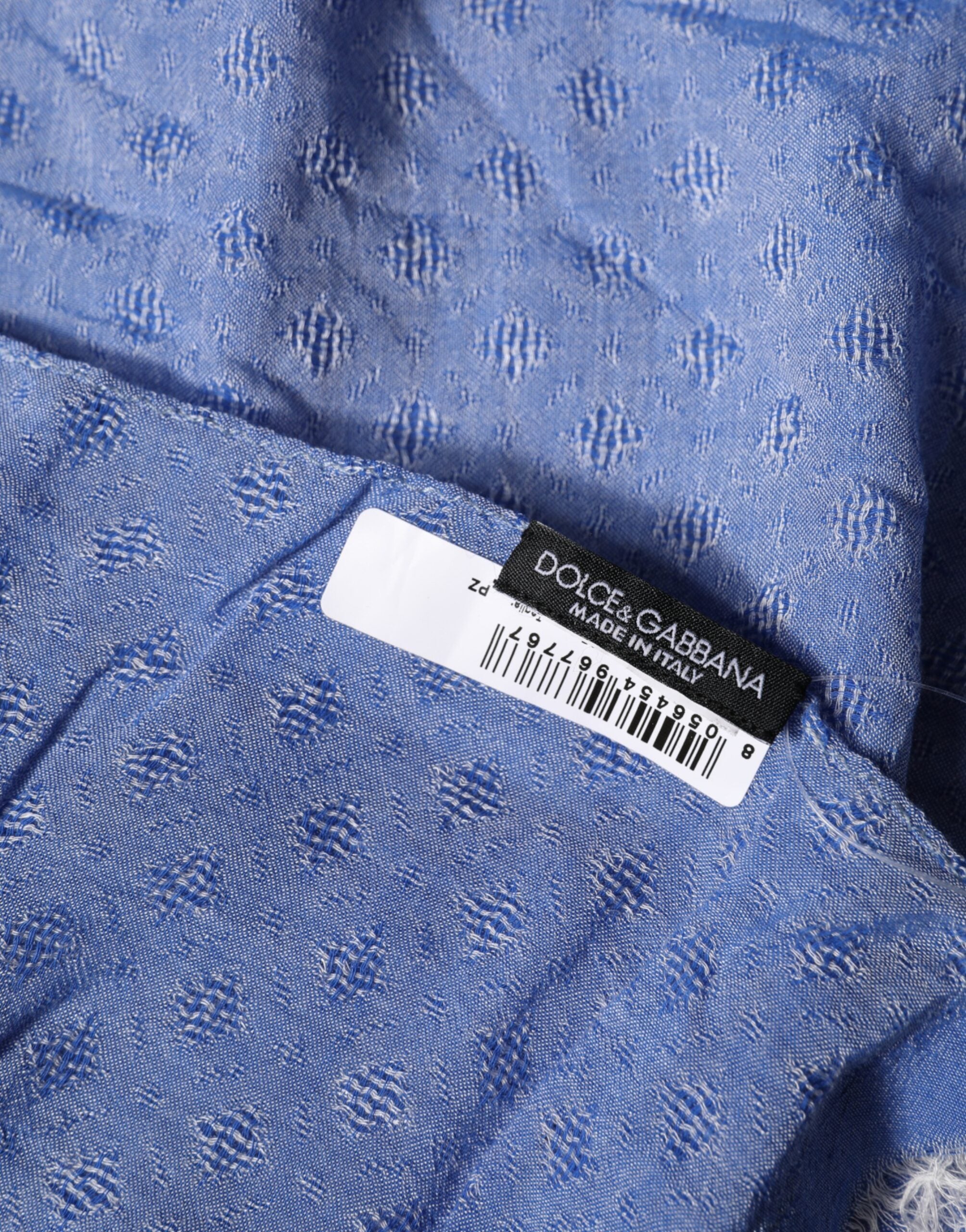 Blue Lace Stole Cotton Neck Wrap Shawl Scarf