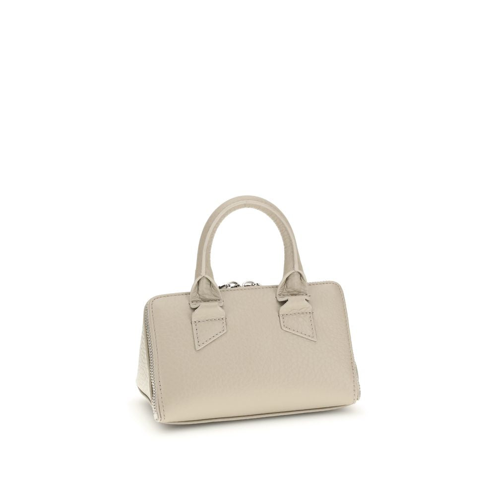 Beige Calf Leather Bos Taurus Shoulder Bag