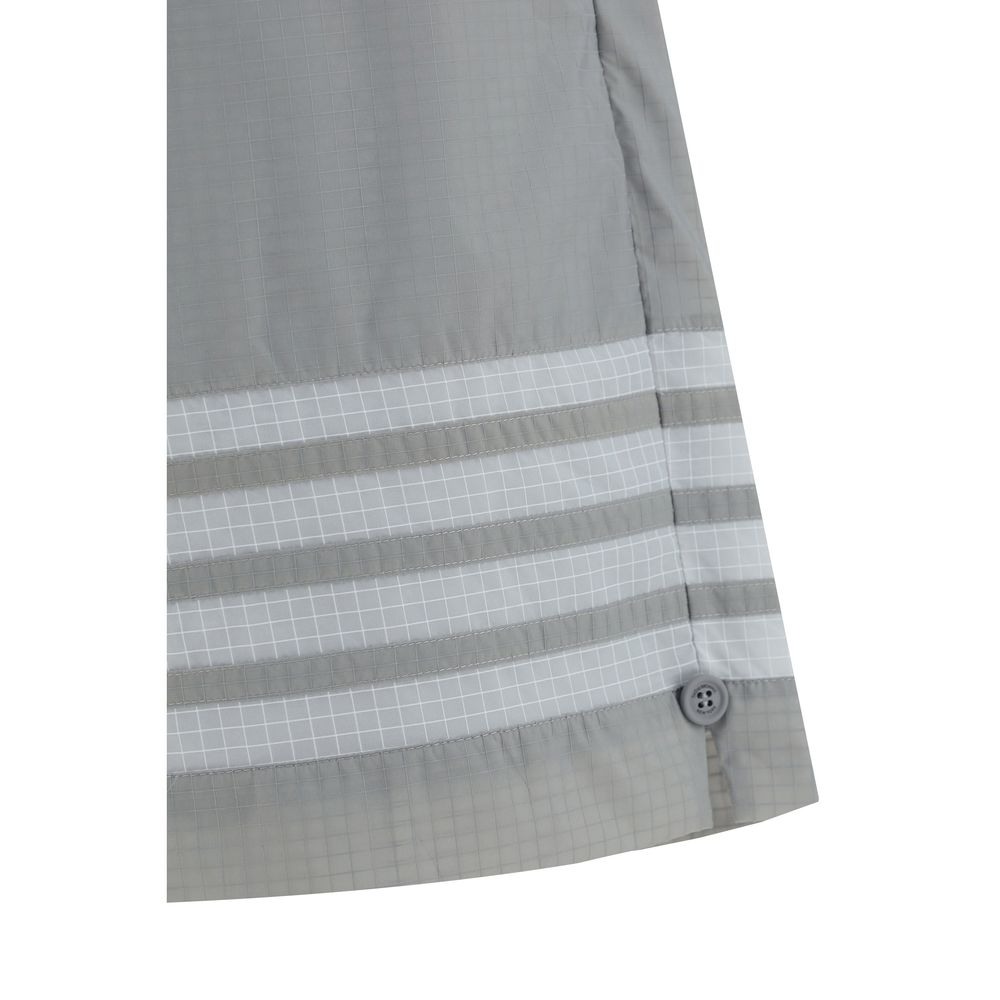 Gray Polyamide Bermuda Shorts