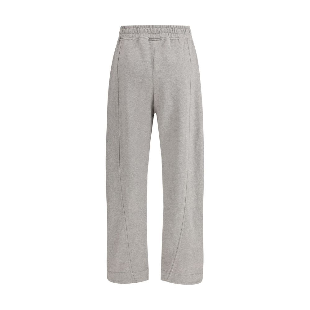 Gray Cotton Casual Pants