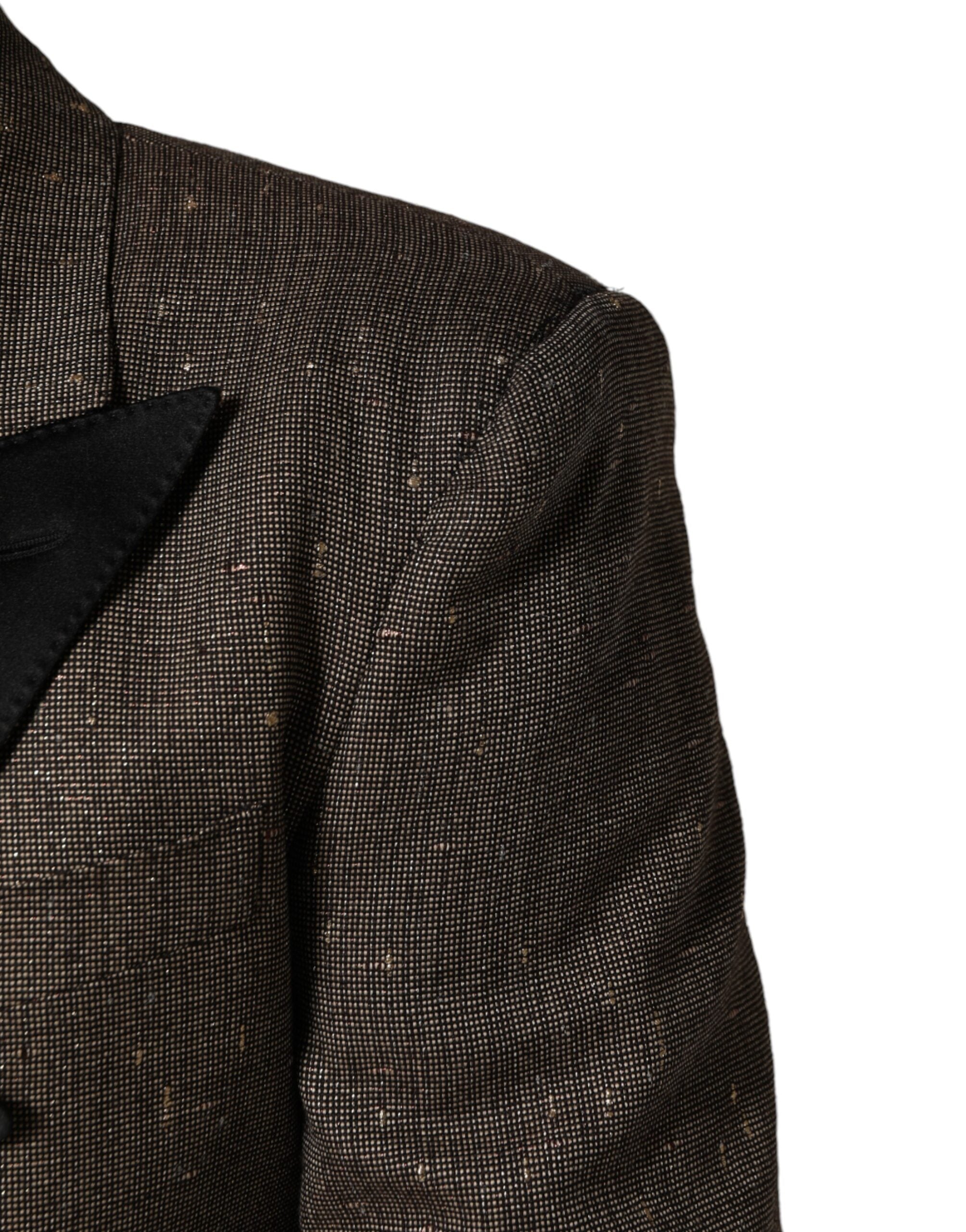 Gray Double Breasted 2 Button Jacket Blazer