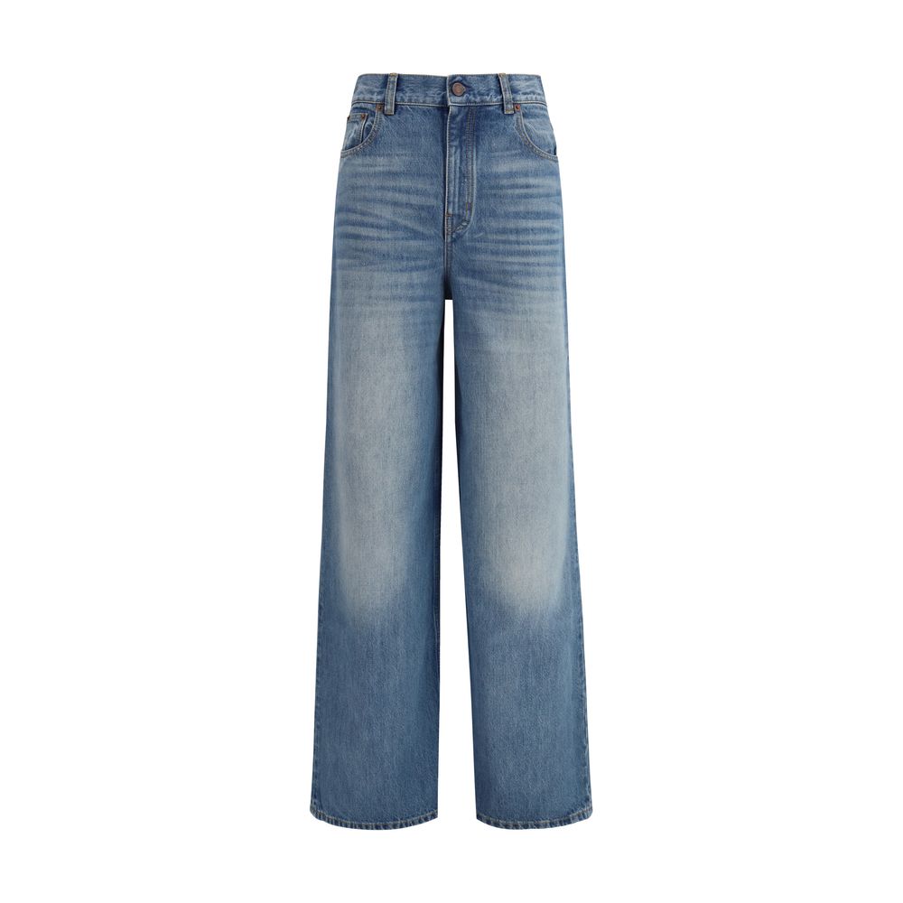 Blue Cotton Jeans Denim