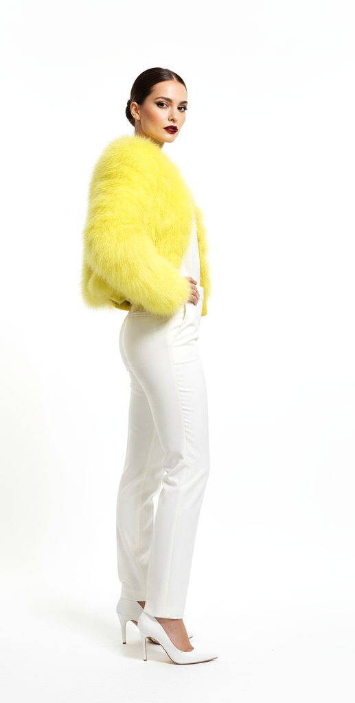 Yellow Feather Bomber